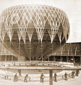 Ballon captif du professeur King, The Pioneer, Manhattan Beach Resort, Californie, 1879 - American Photographer